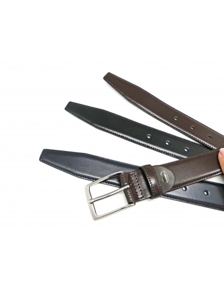 Cinturón Piel Soave Cosido, 32mm