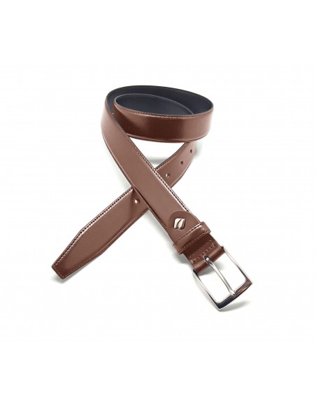 Cinturón Piel Soave Cosido, 32mm