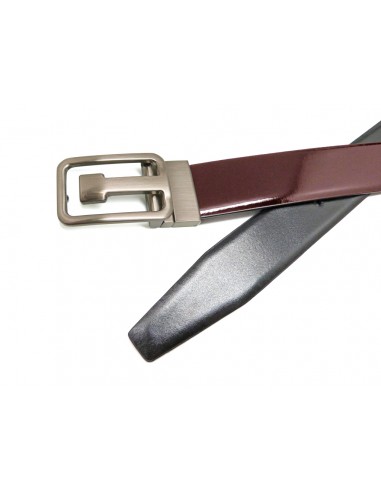 Cinturón piel Charol liso - Soave 32mm reversible