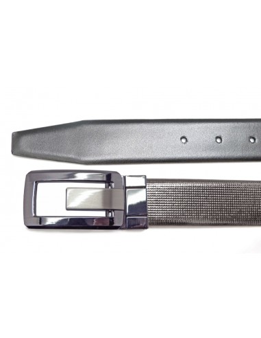 Cinturón piel Charol grabado - Soave 32mm reversible