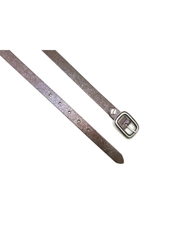 Cinturón 20mm piel Serraje  laminado brillo...