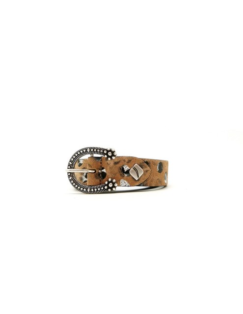 Cinturón 25mm piel Leopardo 2