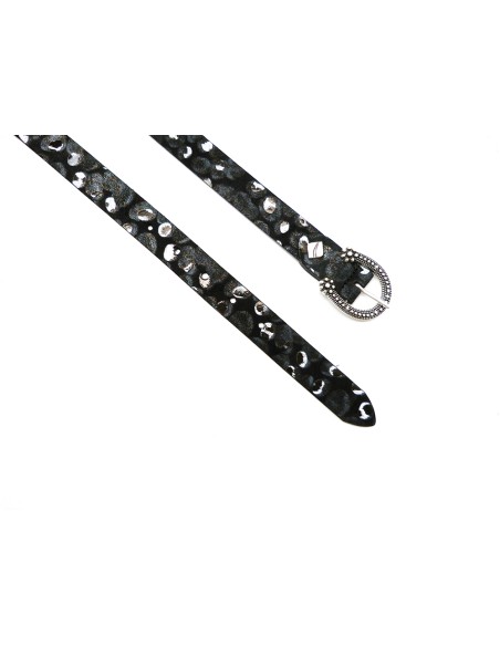 Cinturón 25mm piel Leopardo