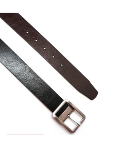 Cinturon piel Cracked 35mm reversible tallas especiales XL
