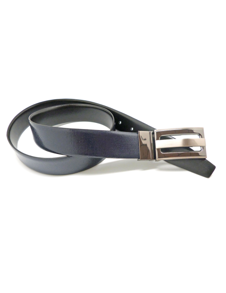 Cinturón Piel Soave, Charol Grabado REVERSIBLE, 32mm