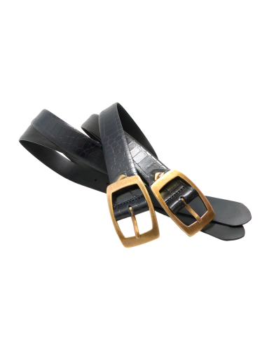 Cinturón piel coco 32mm Mujer