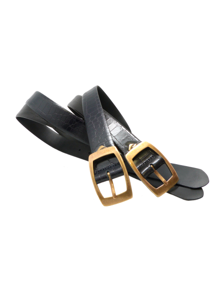 Cinturón piel coco 32mm Mujer