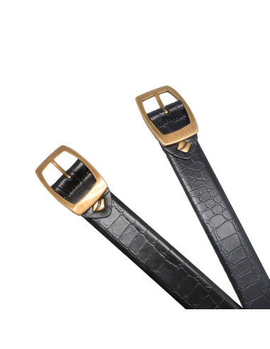 Cinturón piel coco 32mm Mujer