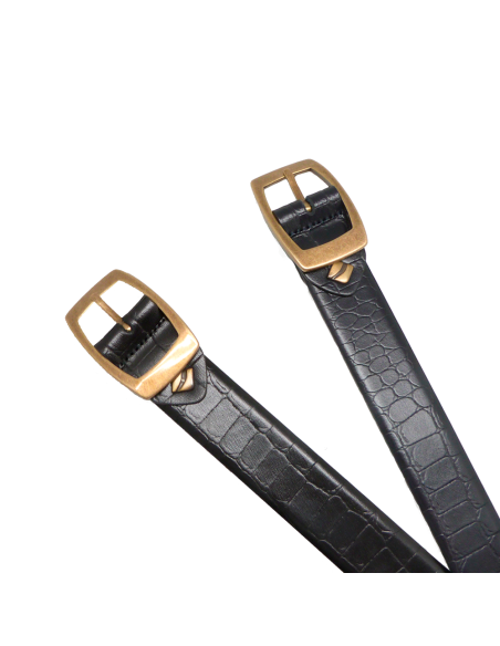 Cinturón piel coco 32mm Mujer
