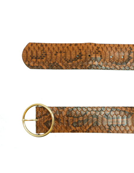 Cinturón piel reptil 60mm