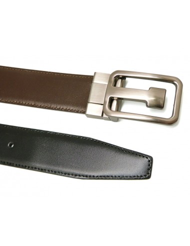 Cinturón piel Soave cosido 32mm reversible